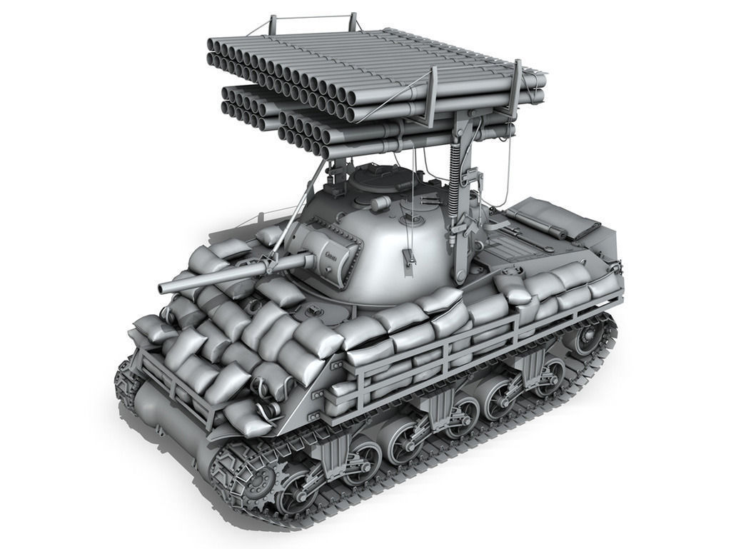 M4A3 Sherman-Calliope 3D model_1