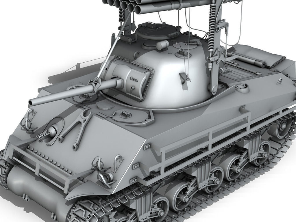 M4A3 Sherman-Calliope 3D model_10