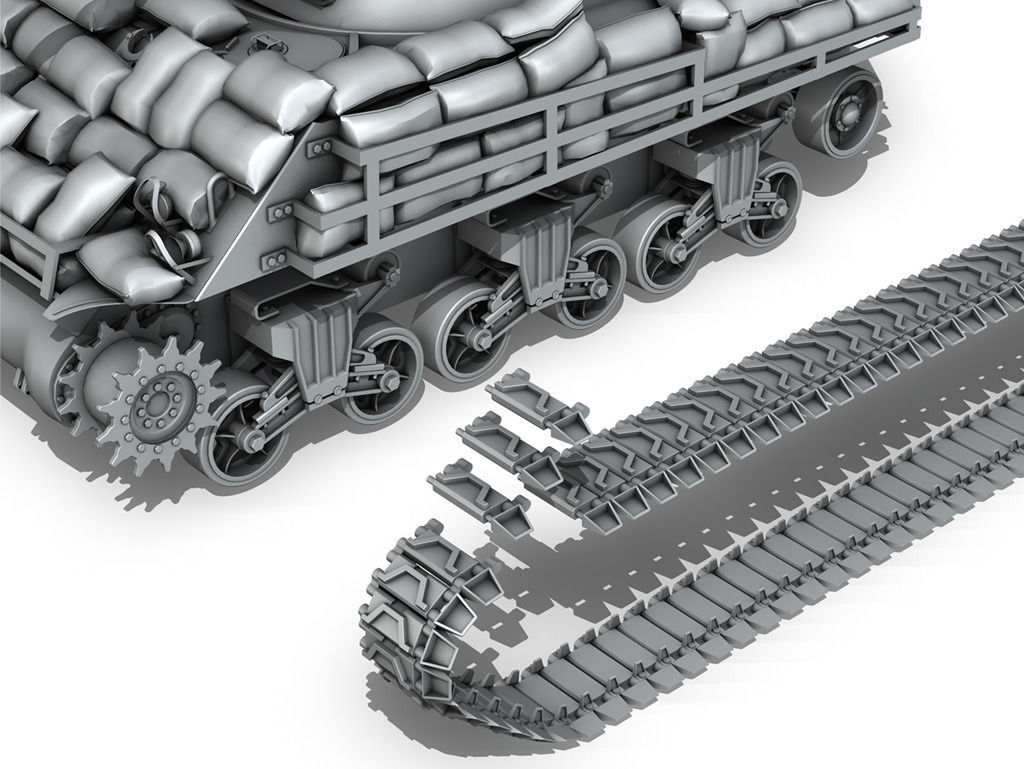 M4A3 Sherman-Calliope 3D model_11