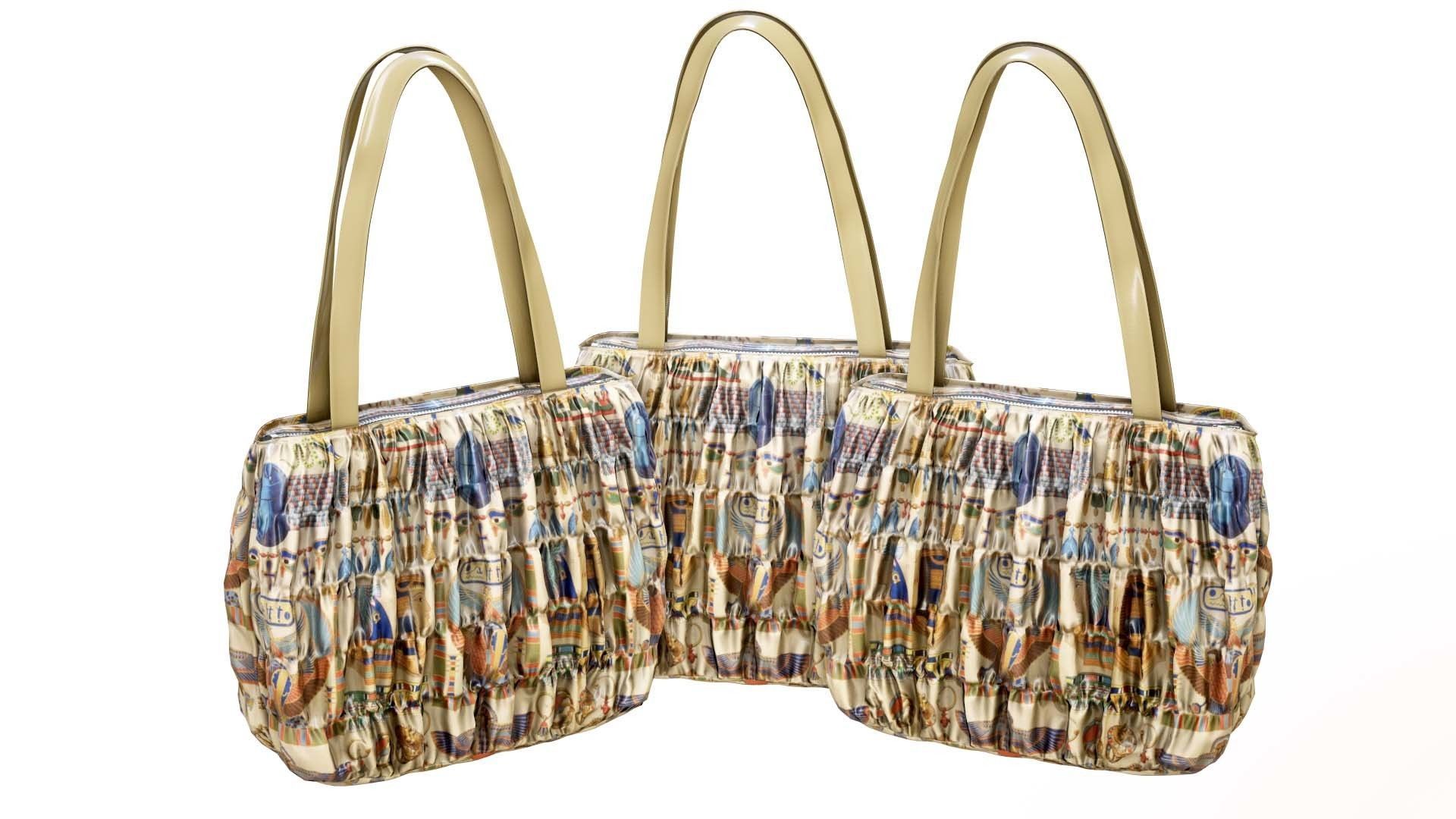 Elegant Woman Handbag Low-poly 3D model_10