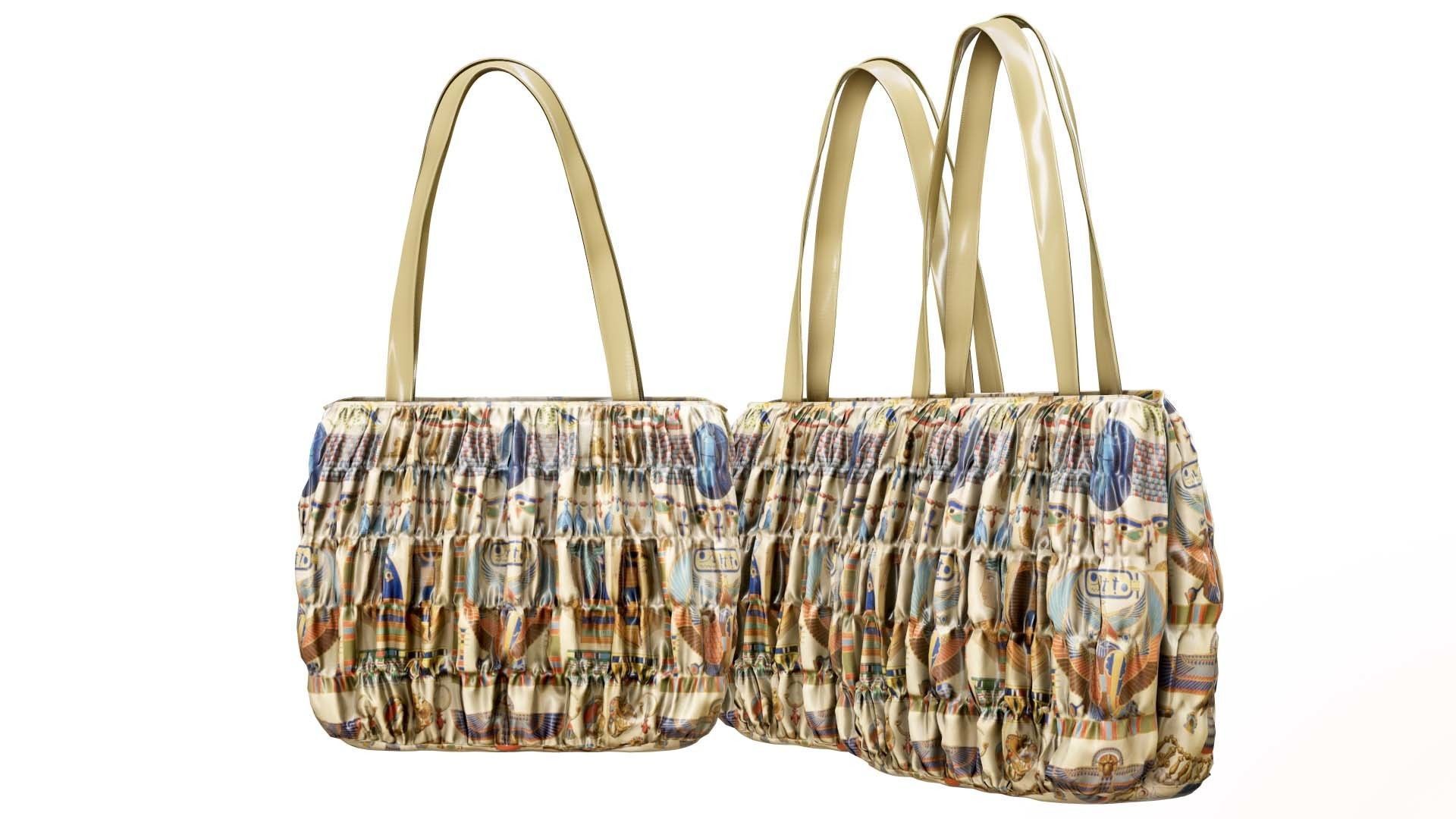 Elegant Woman Handbag Low-poly 3D model_9