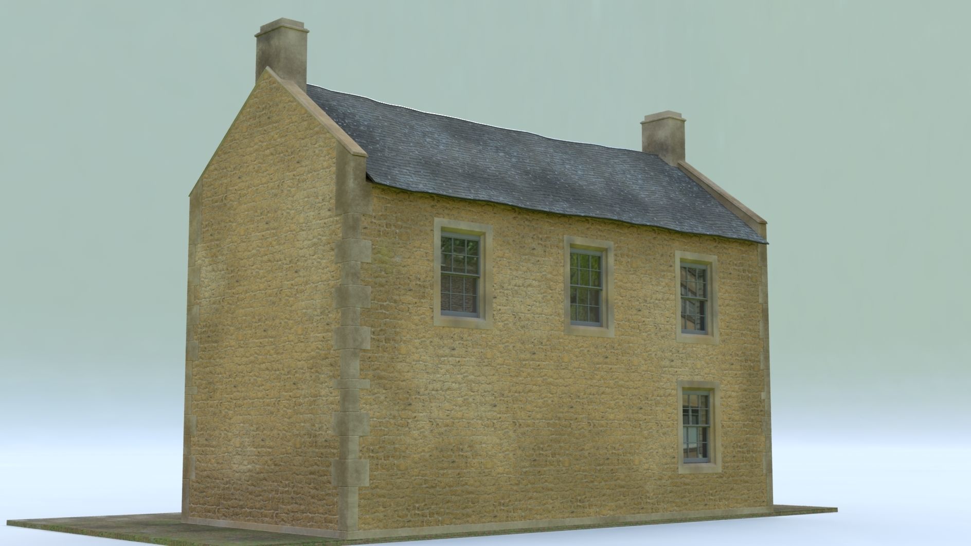 A Bakery Cottage 3D model_6