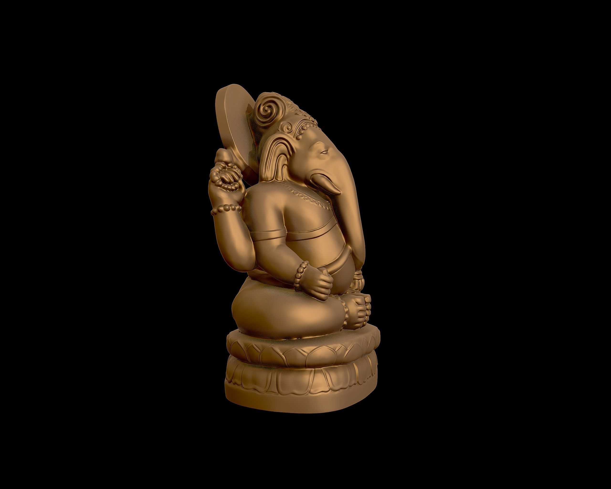 Ganesh 3D sculpture 3D print model_30