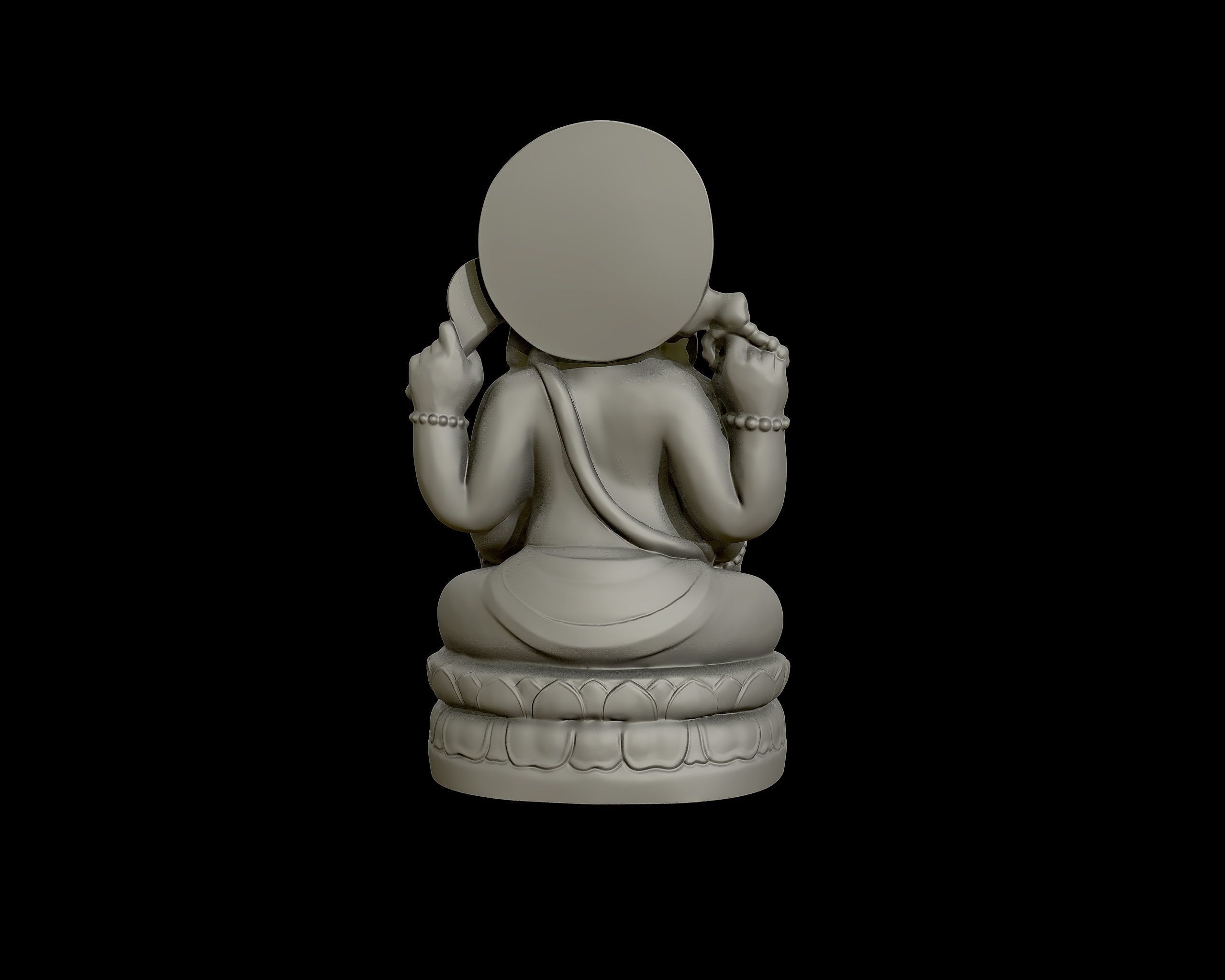 Ganesh 3D sculpture 3D print model_20