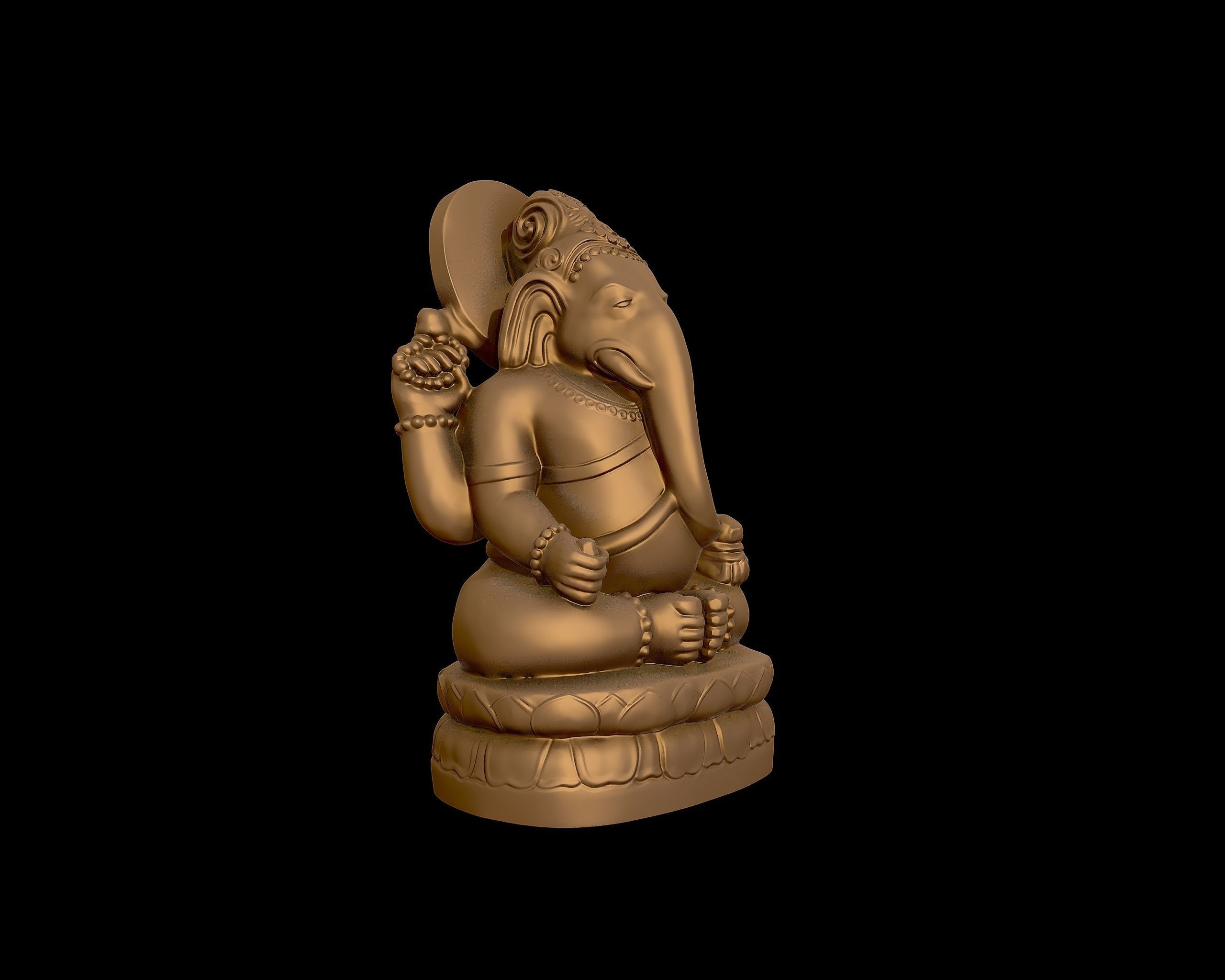 Ganesh 3D sculpture 3D print model_29