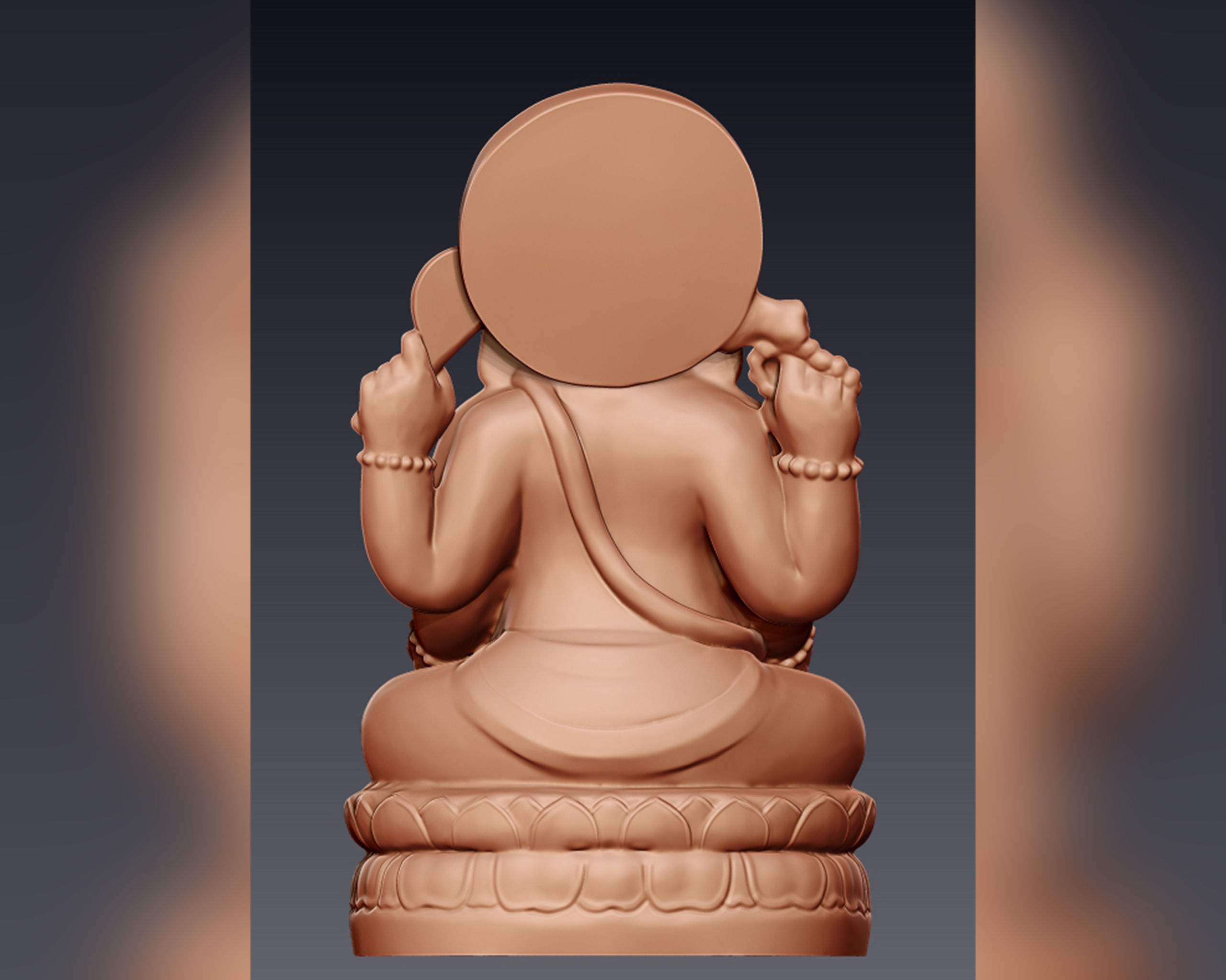 Ganesh 3D sculpture 3D print model_6