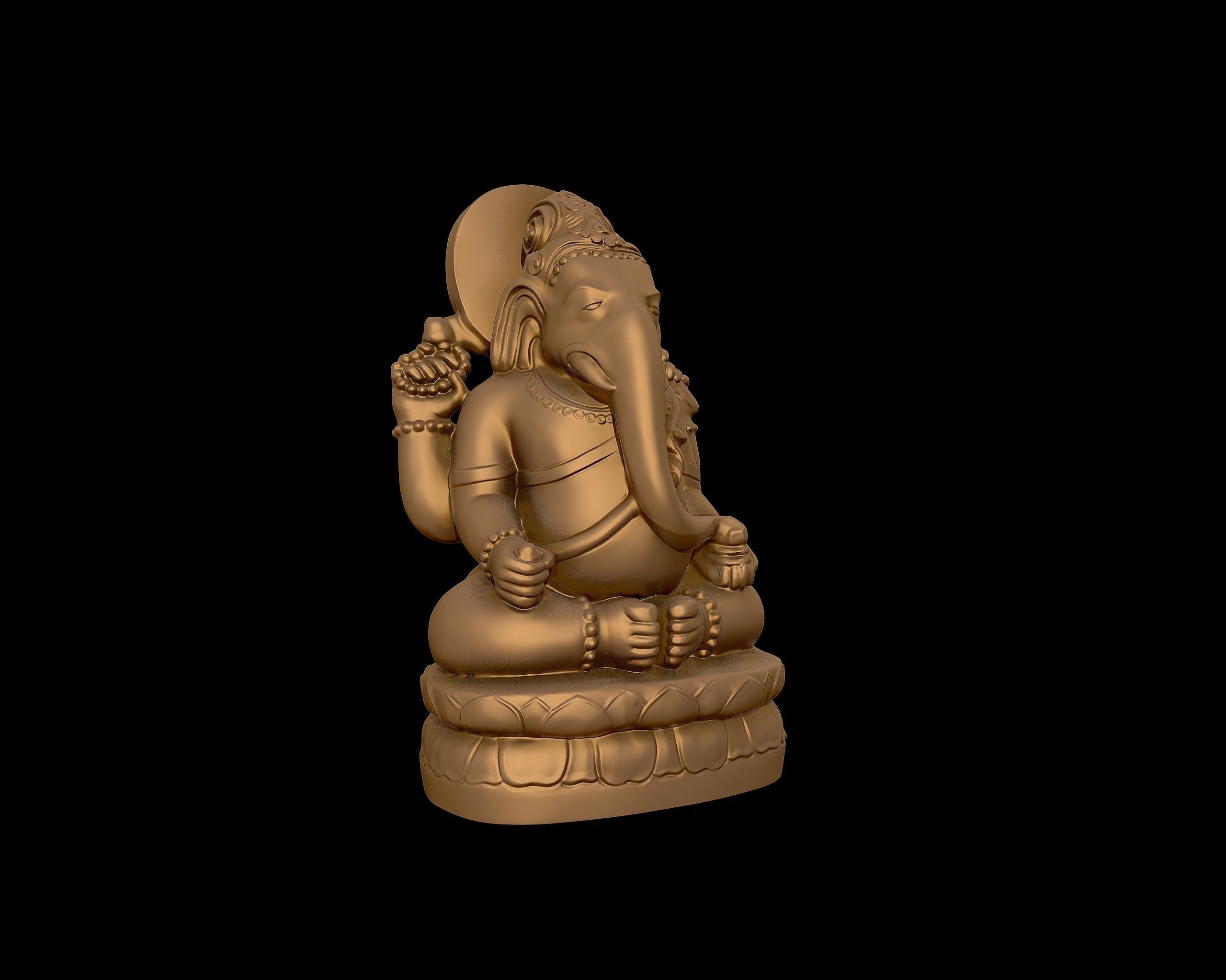 Ganesh 3D sculpture 3D print model_28