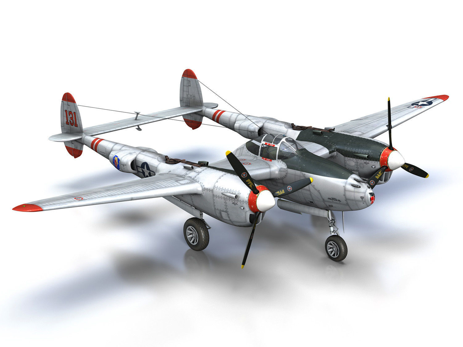 Lockheed P-38 Lightning - Pudgy IV 3D model_17