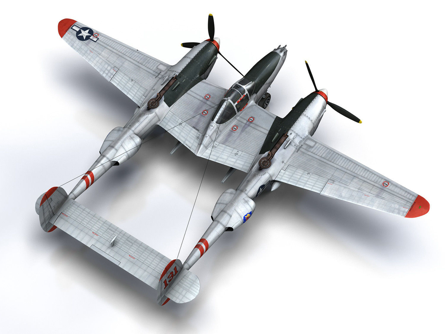 Lockheed P-38 Lightning - Pudgy IV 3D model_15