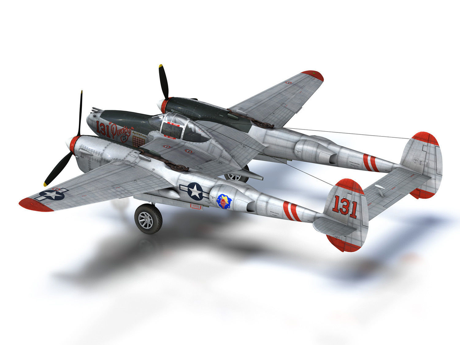 Lockheed P-38 Lightning - Pudgy IV 3D model_14