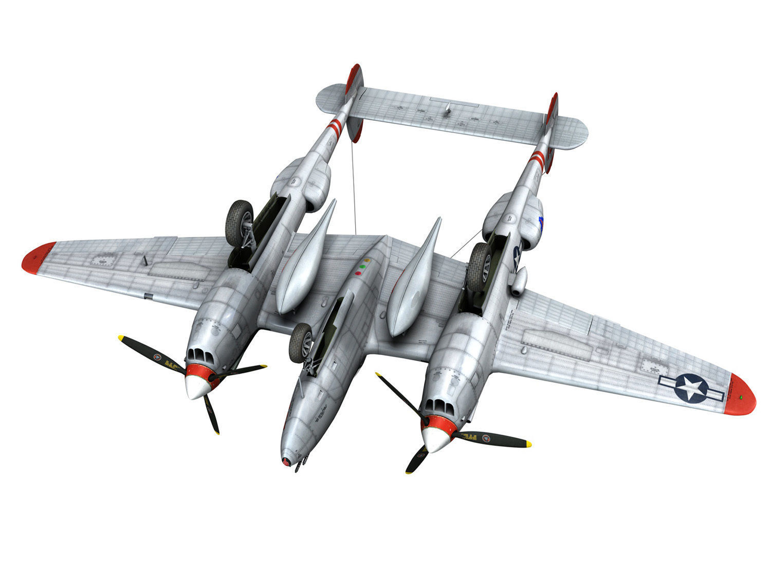 Lockheed P-38 Lightning - Pudgy IV 3D model_20
