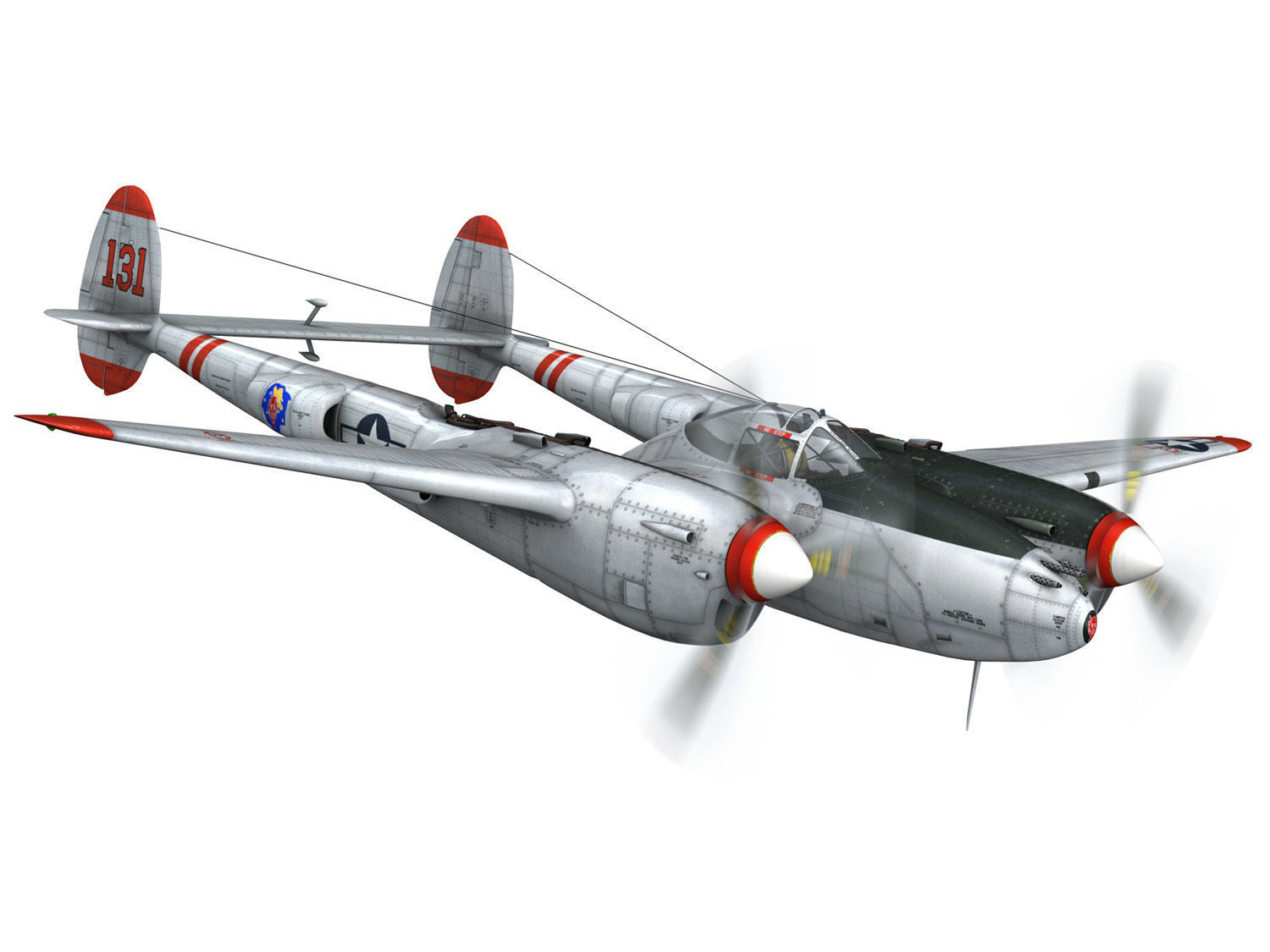 Lockheed P-38 Lightning - Pudgy IV 3D model_9