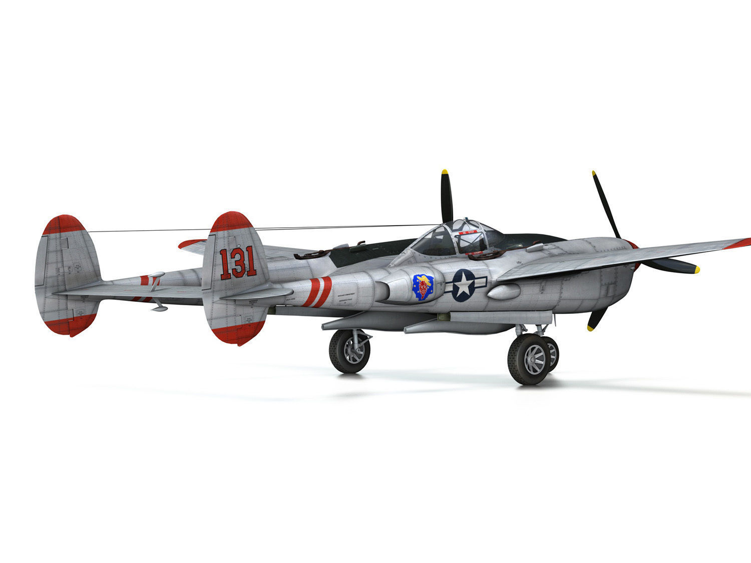 Lockheed P-38 Lightning - Pudgy IV 3D model_16