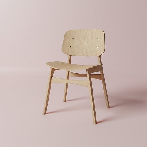 Chair Oak 3D model