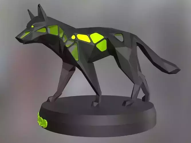 Voronoi German Shepherd Green Hunter