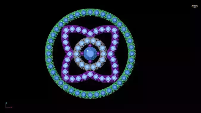 De Beers Lotus Pendant