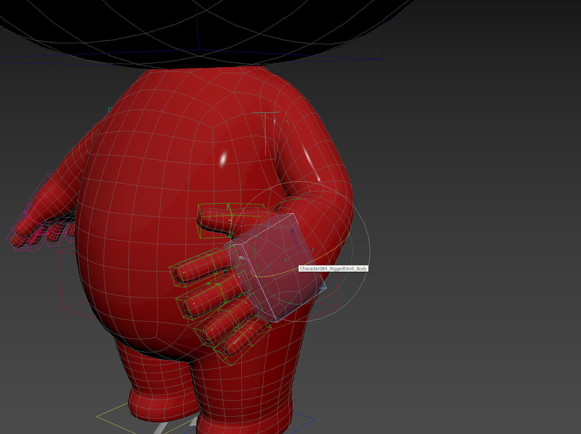 Character084 Rigged Devil 3D model rigged | CGTrader