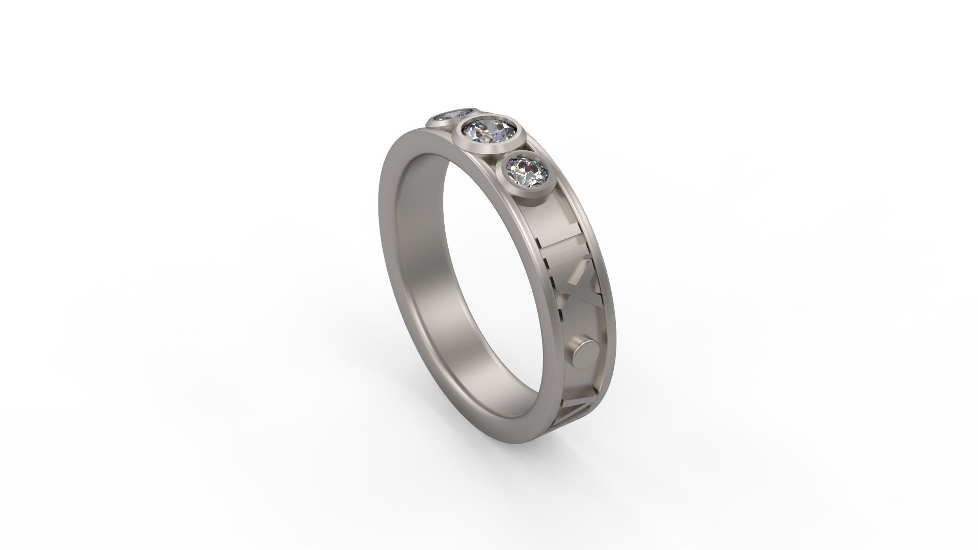 Man Band Ring 22 3D print model_2