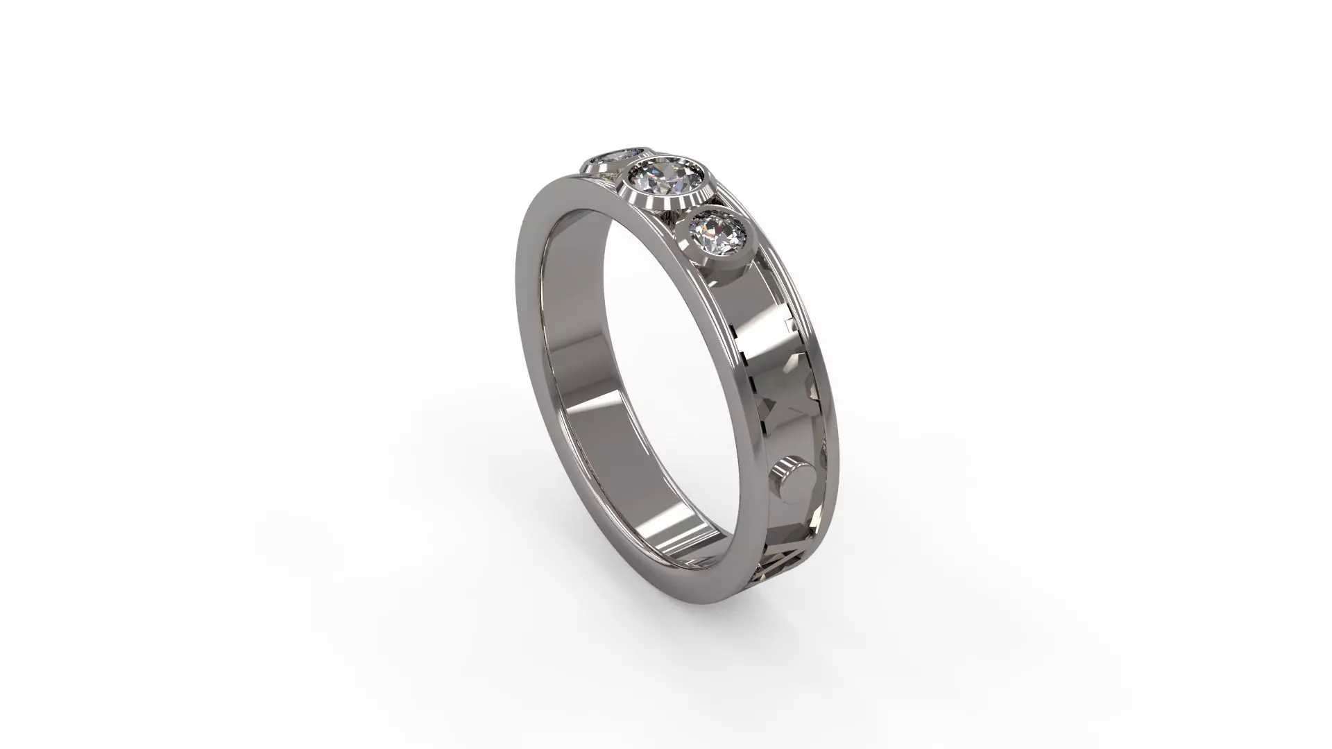 Man Band Ring 22 3D print model_0