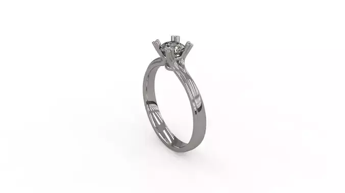 Woman Solitaire Ring 119