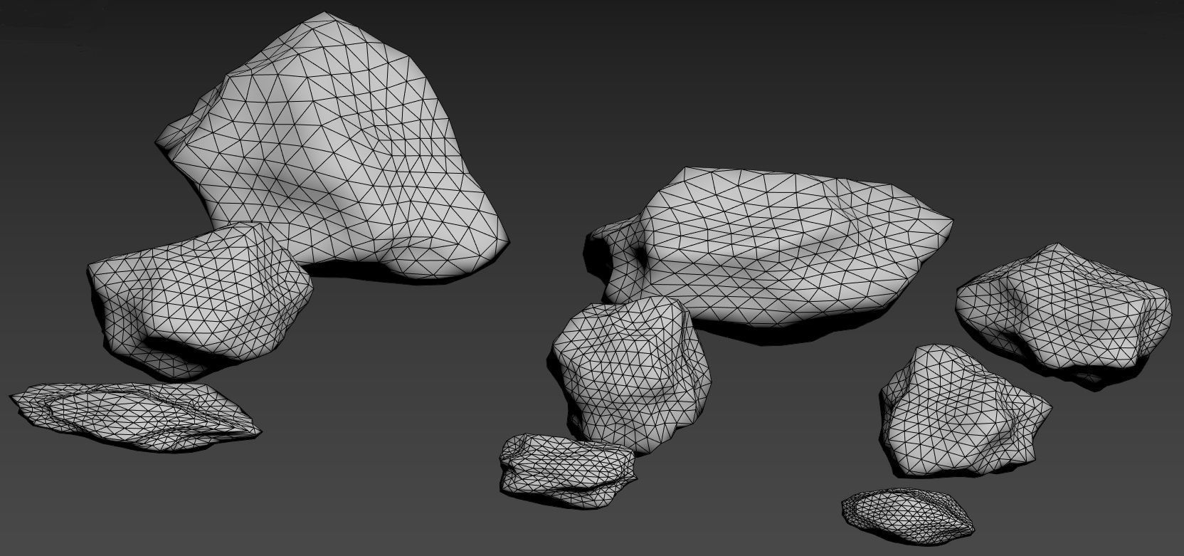 Rocks pack 1 Low-poly 3D model_10