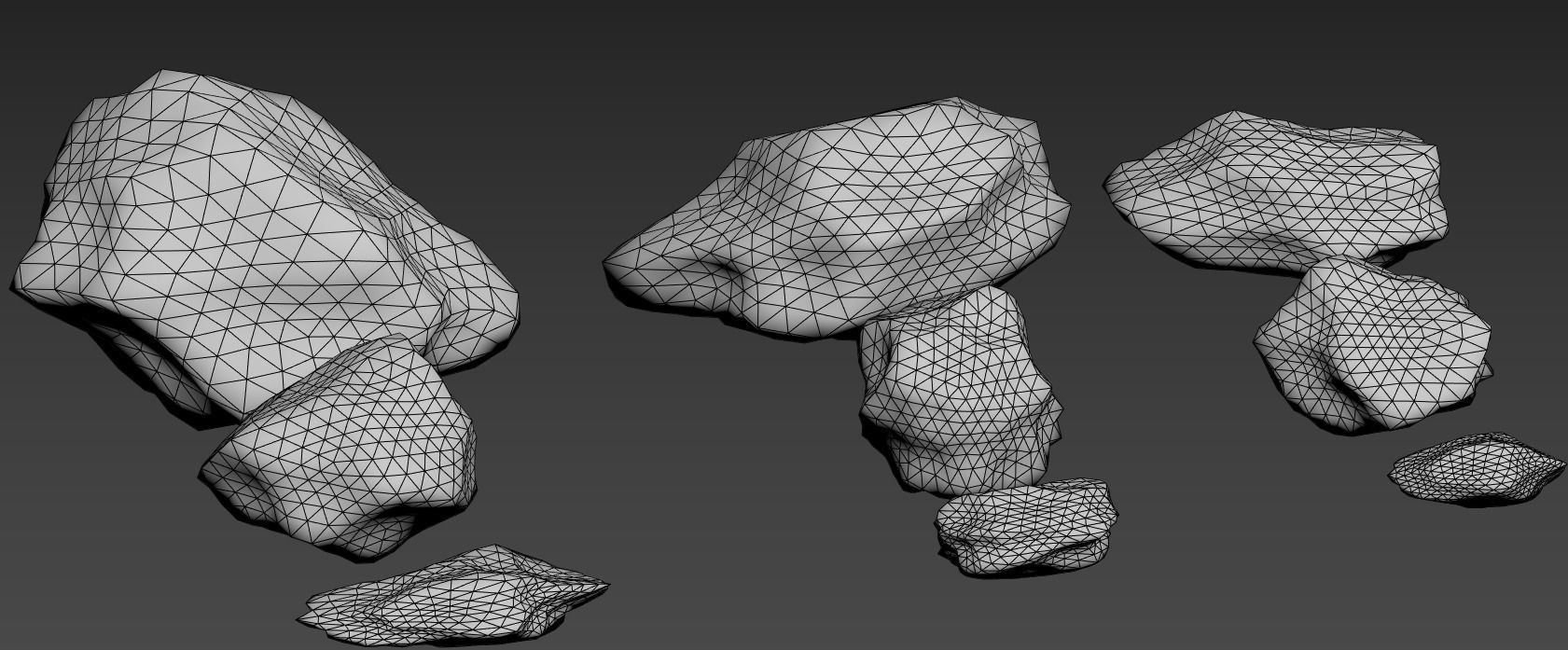 Rocks pack 1 Low-poly 3D model_9