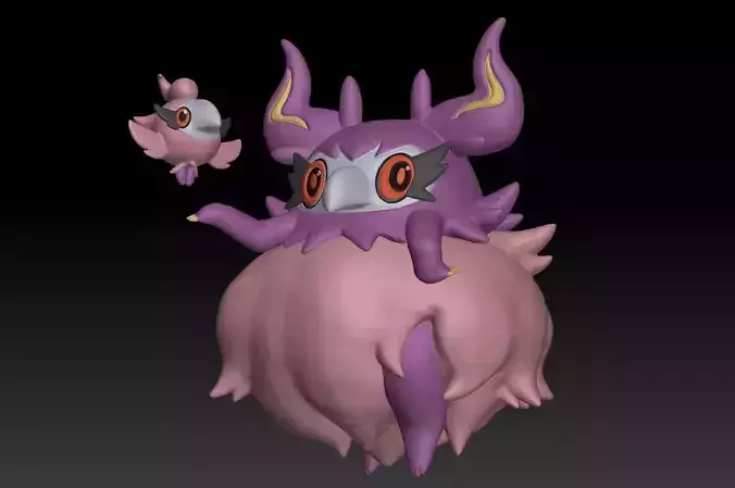 Pokemon Spritzee and Aromatisse