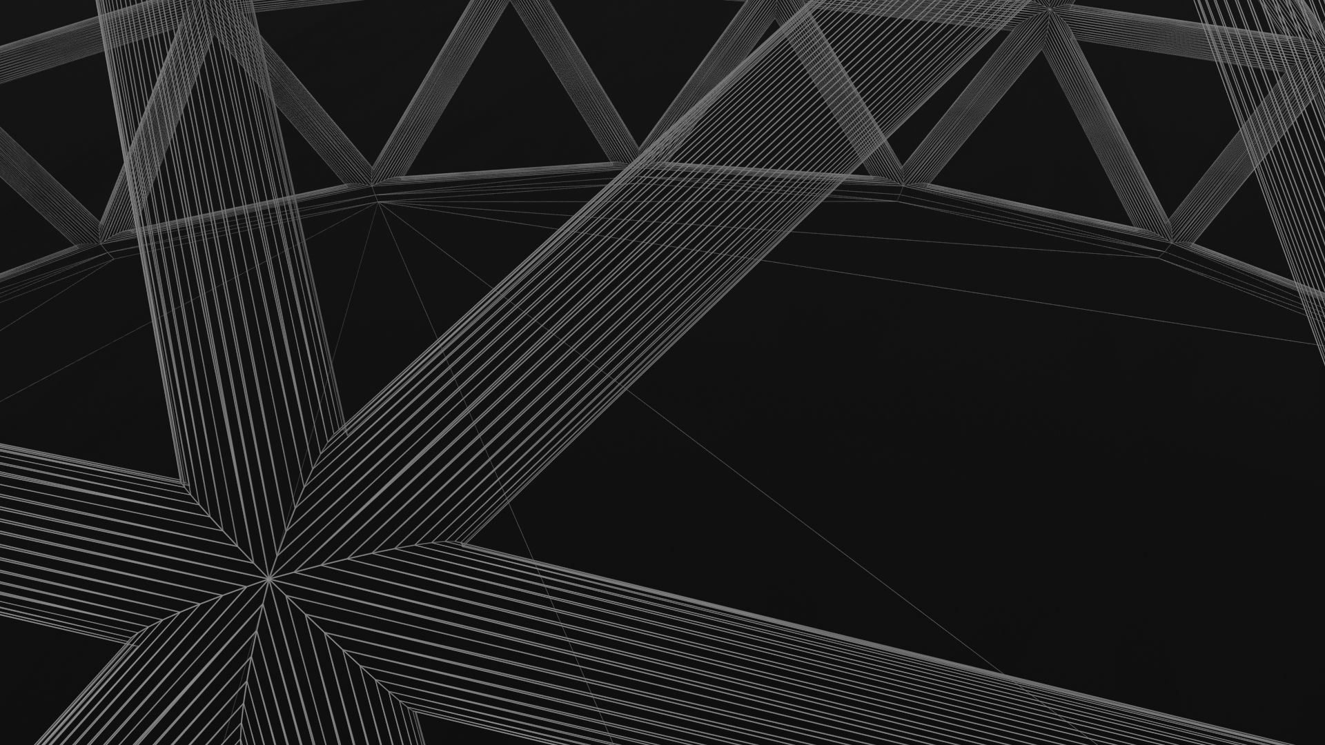 Geodesic Dome Low-poly 3D model_4