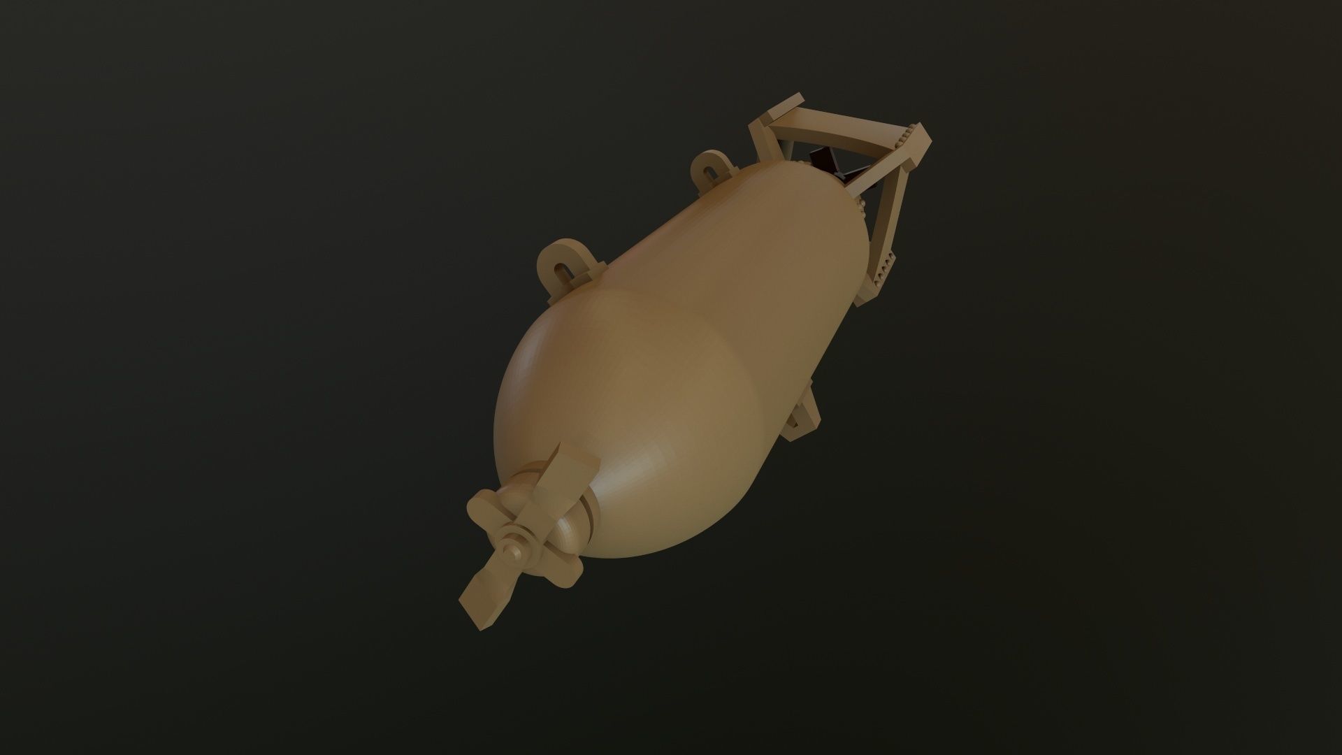 US GP BOMB AN-M30A1 100LB 1-48 3D print model_2