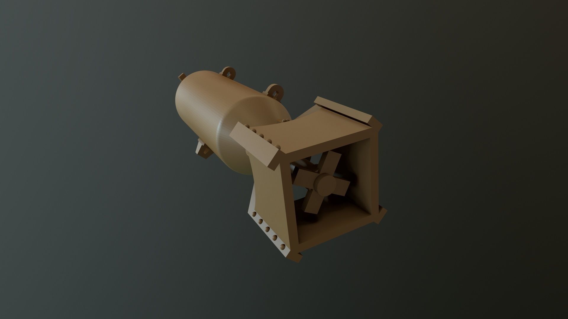 US GP BOMB AN-M30A1 100LB 1-48 3D print model_1