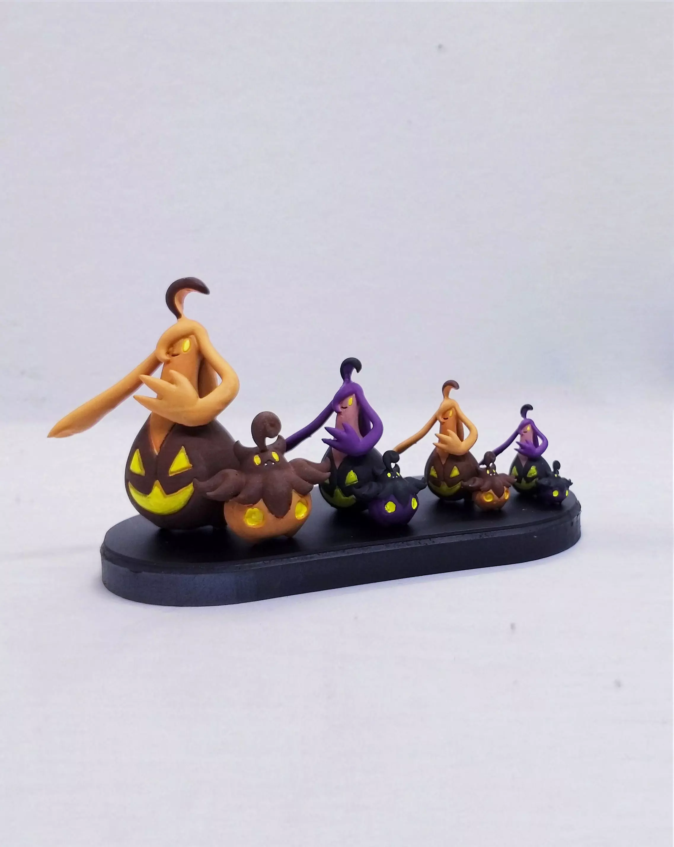 Pokemon Pumpkaboo and Gourgeist 3D print model