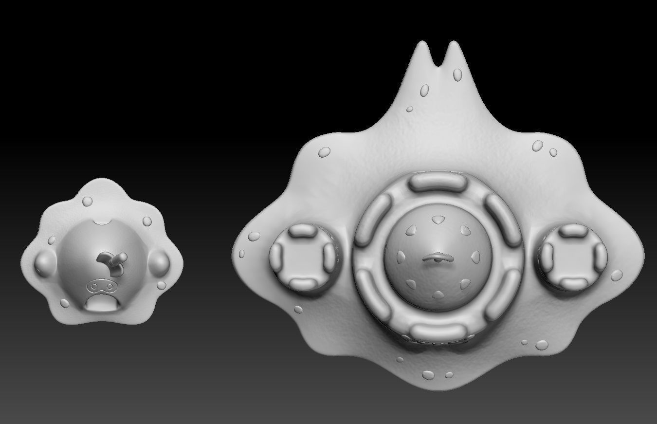 Pokemon Sandygast and Palossand 3D print model_3