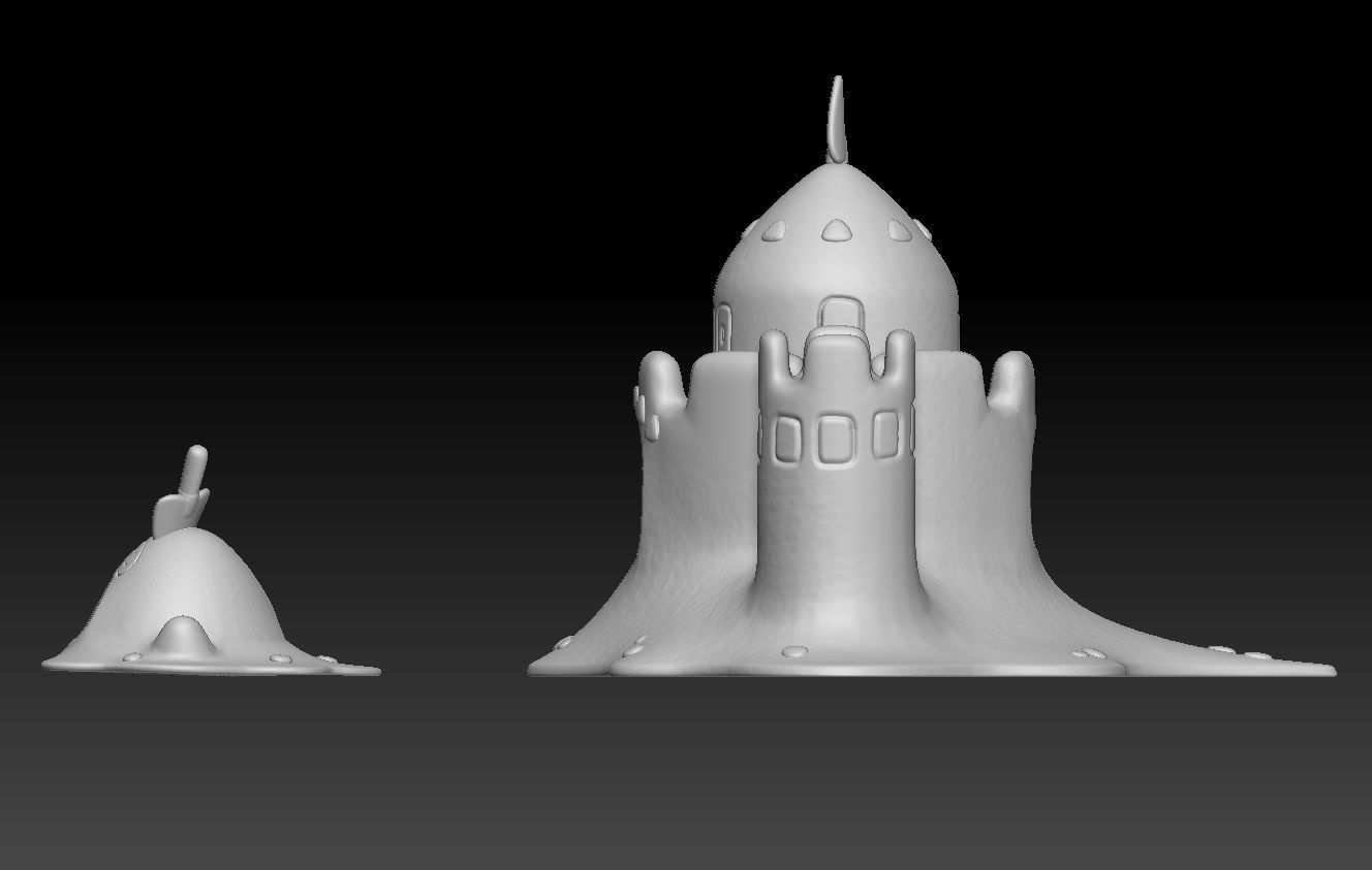 Pokemon Sandygast and Palossand 3D print model_2