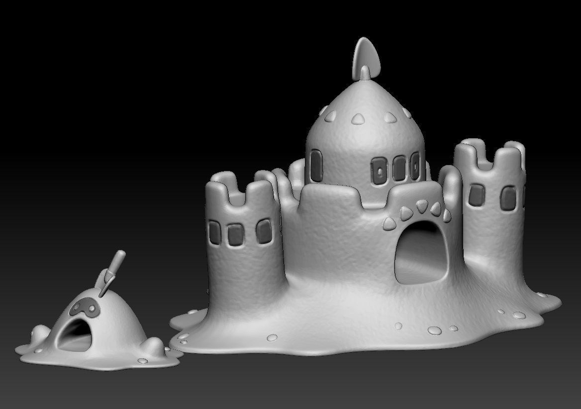 Pokemon Sandygast and Palossand 3D print model_6