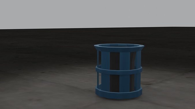 Low poly Trashcan trash can gta san andreas gta san andreas g... Free 3D print model