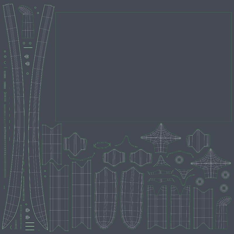 Arab weapons Low-poly 3D model_11
