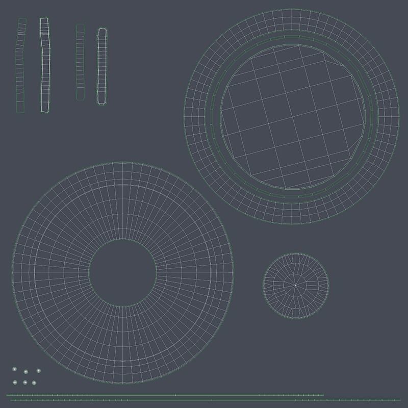 Arab weapons Low-poly 3D model_12