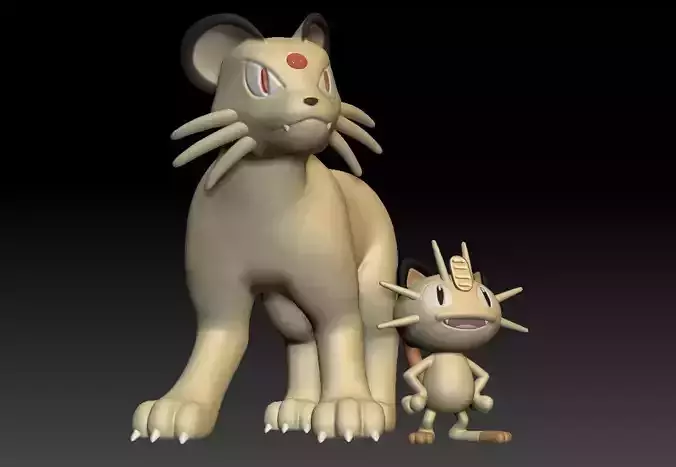 Pokemon Meowth and Persian