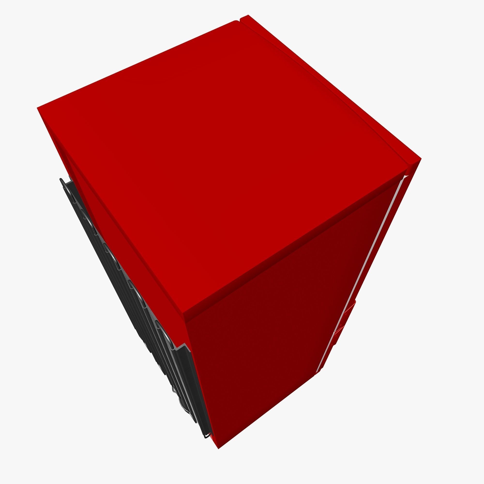 Red Fridge 3D model_10