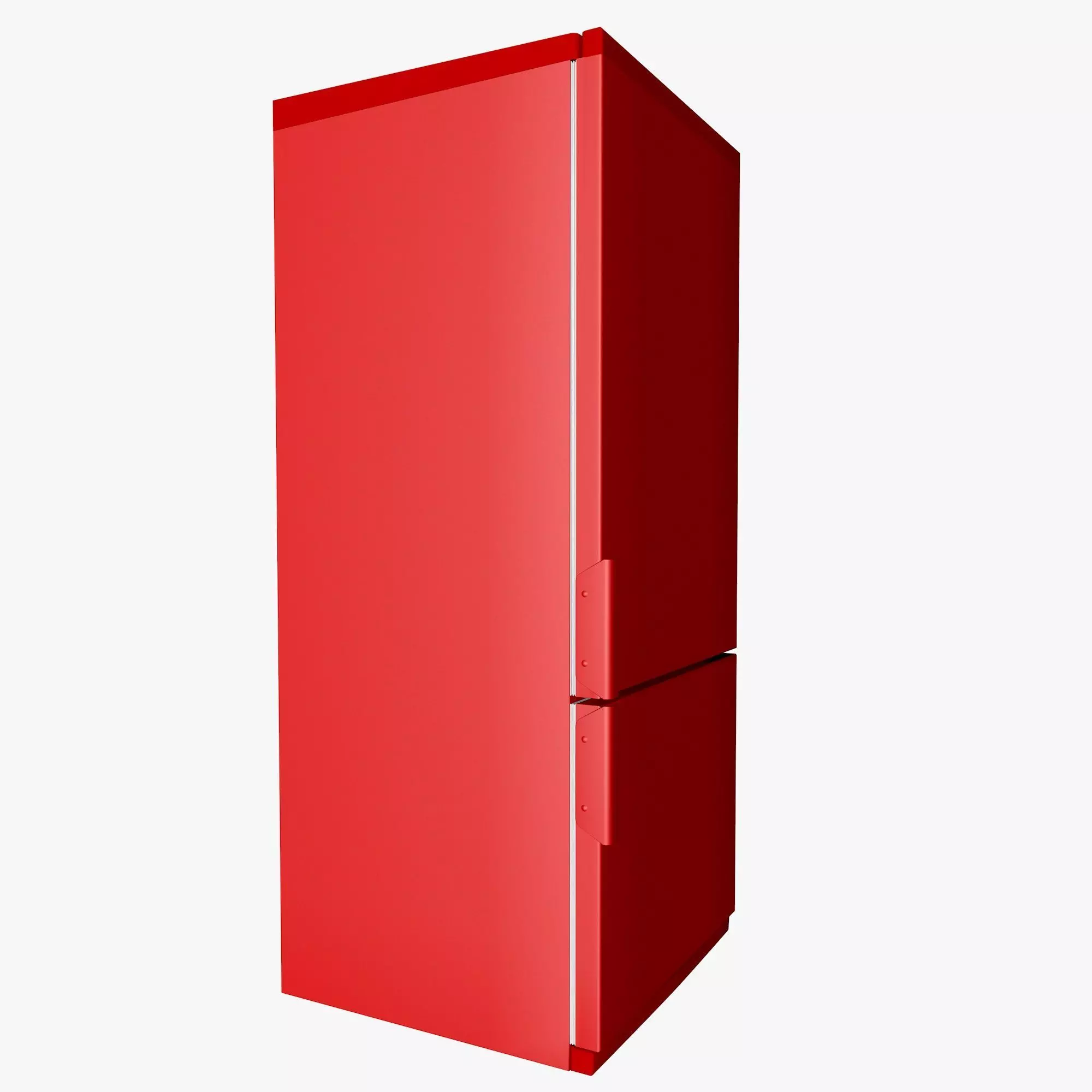 Red Fridge 3D model_0