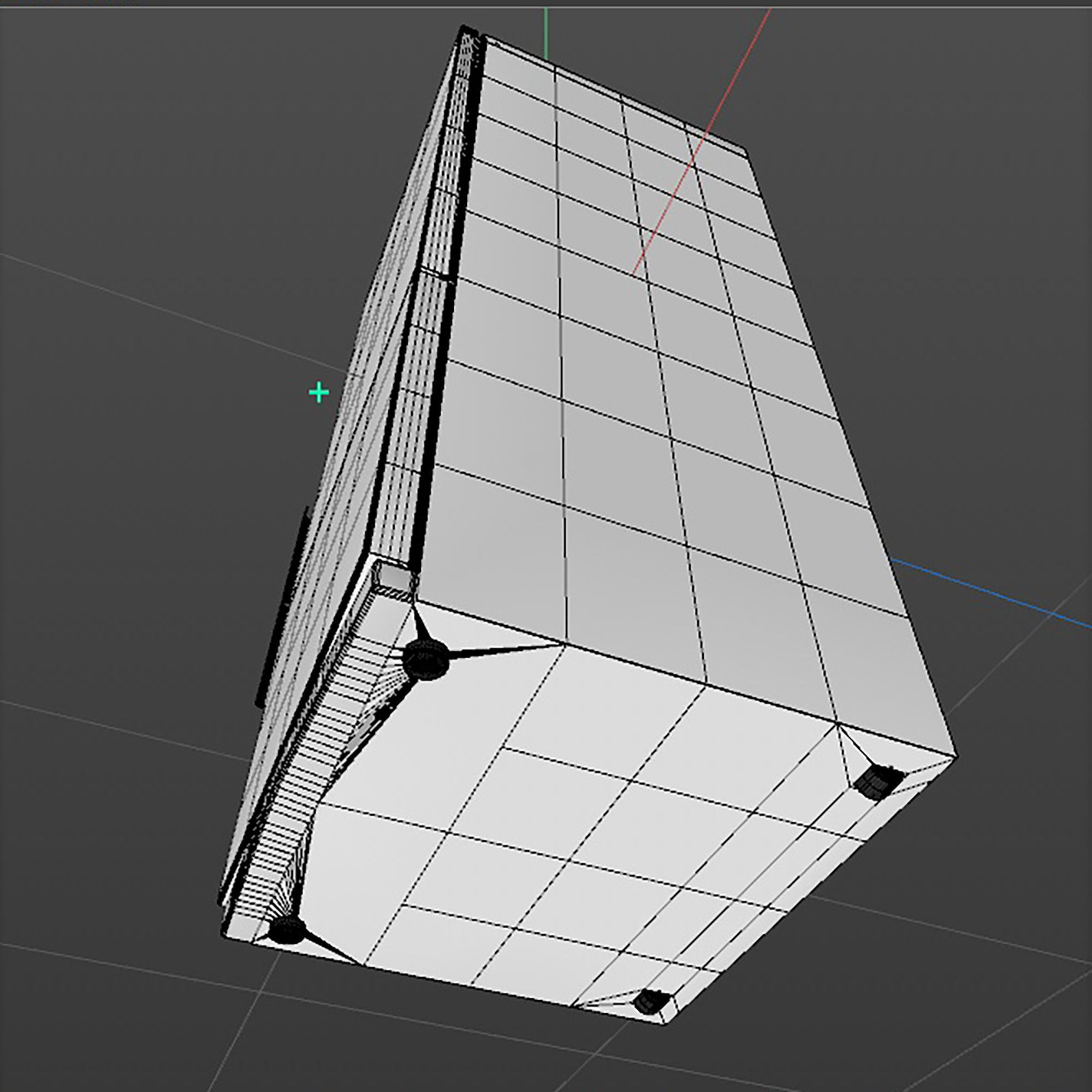 Red Fridge 3D model_16