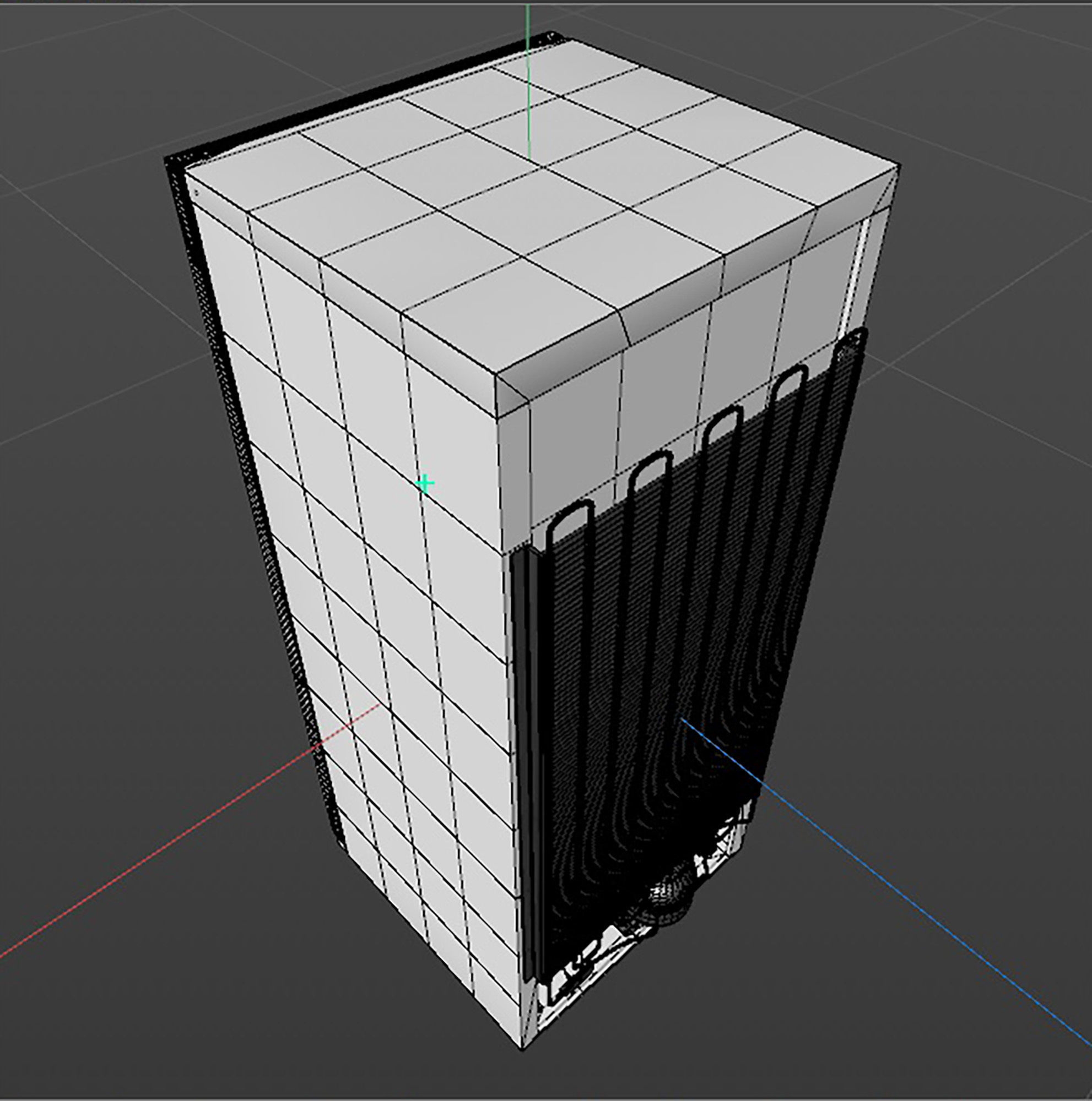 Red Fridge 3D model_15
