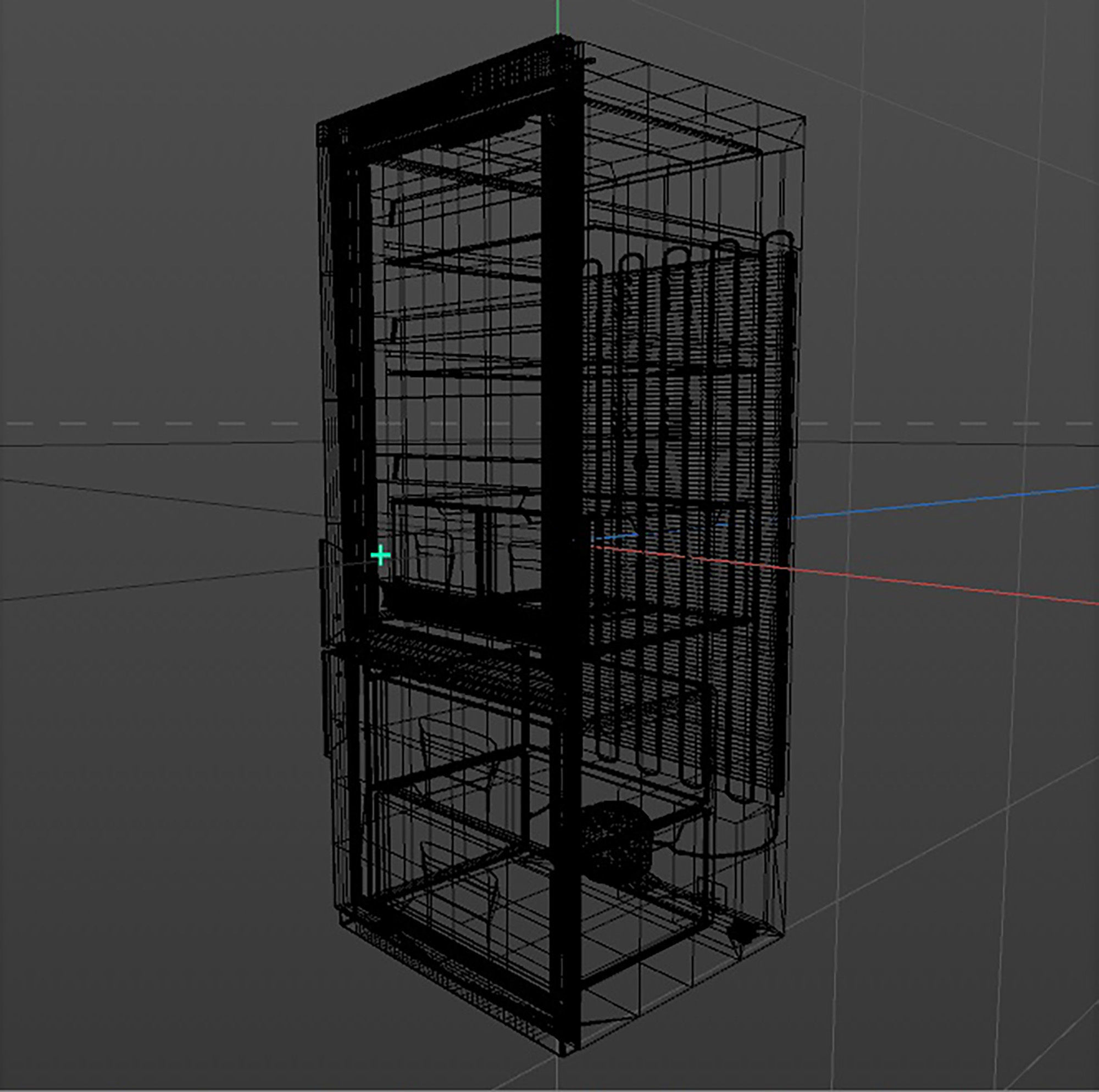 Red Fridge 3D model_17