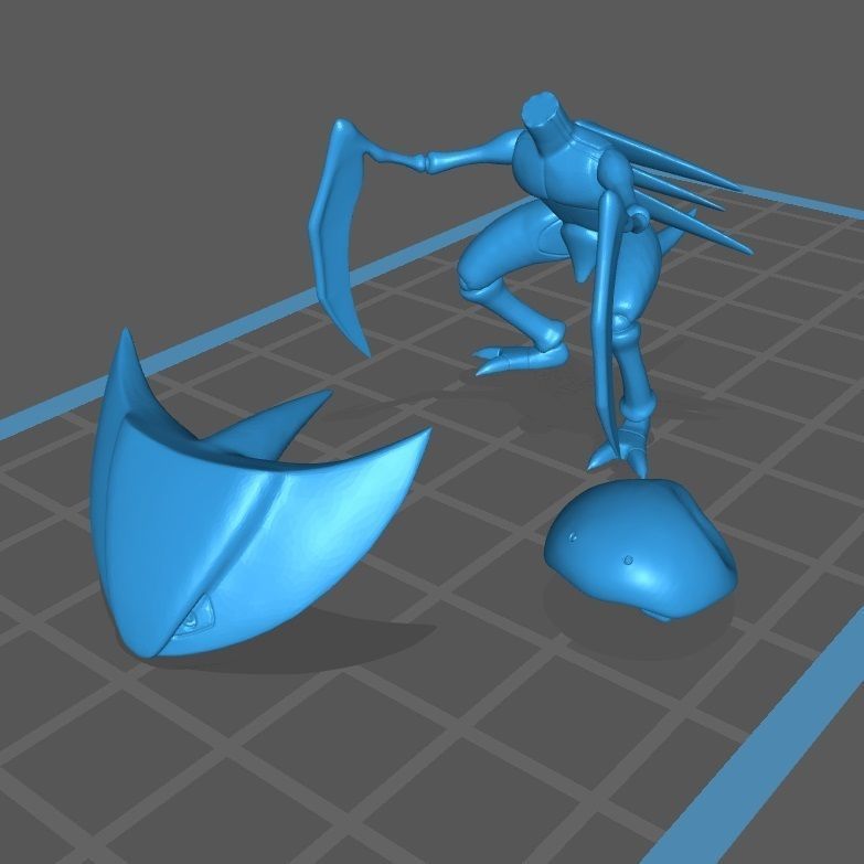 Pokemon Kabuto and Kabutops 3D print model_1