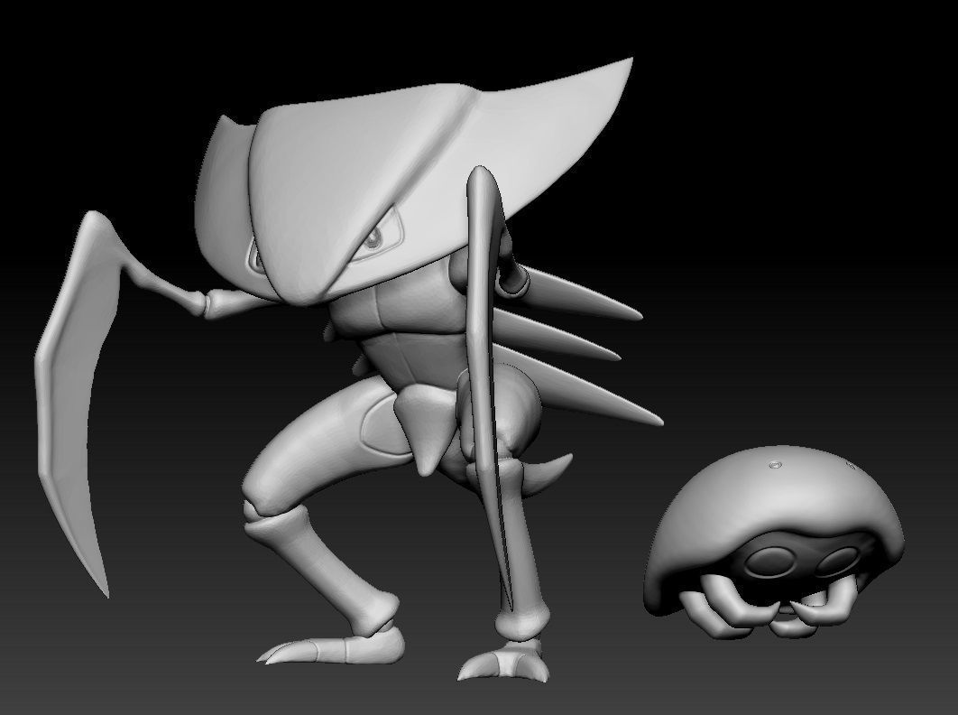 Pokemon Kabuto and Kabutops 3D print model_3