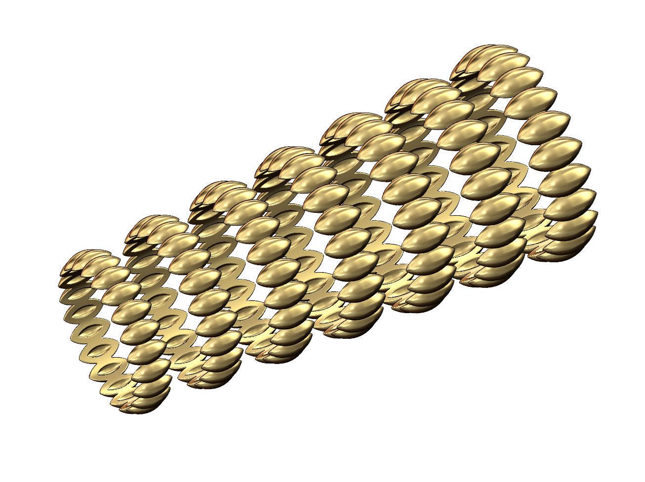 Seed shaped motif band size 5to11 3D print model_1