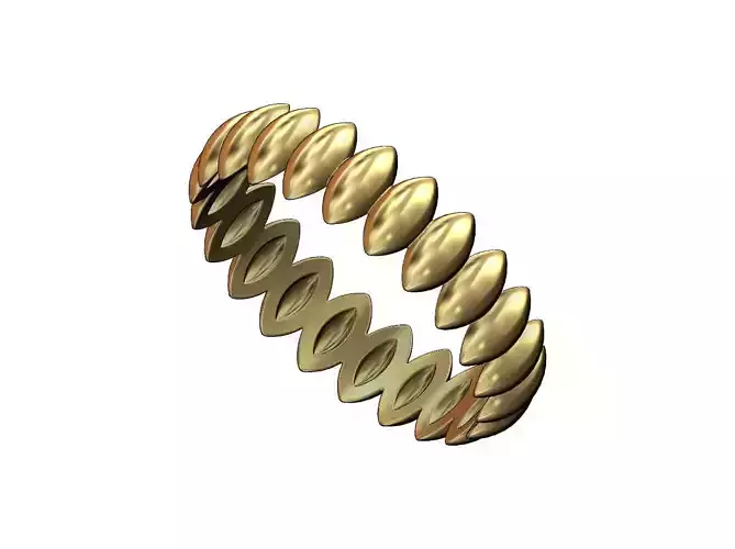 Seed shaped motif band size 5to11