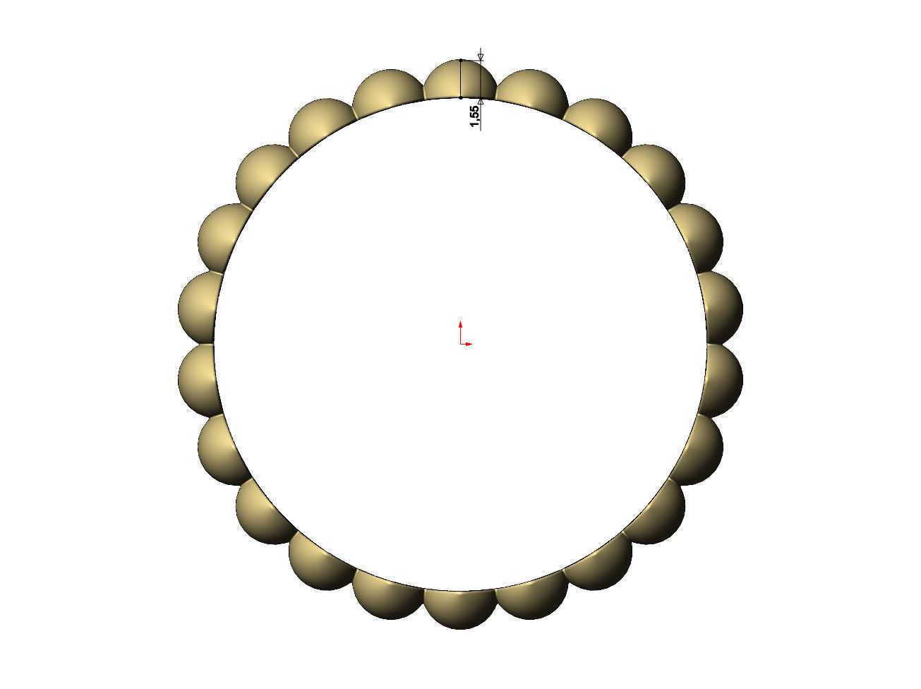 Seed shaped motif band size 5to11 3D print model_4