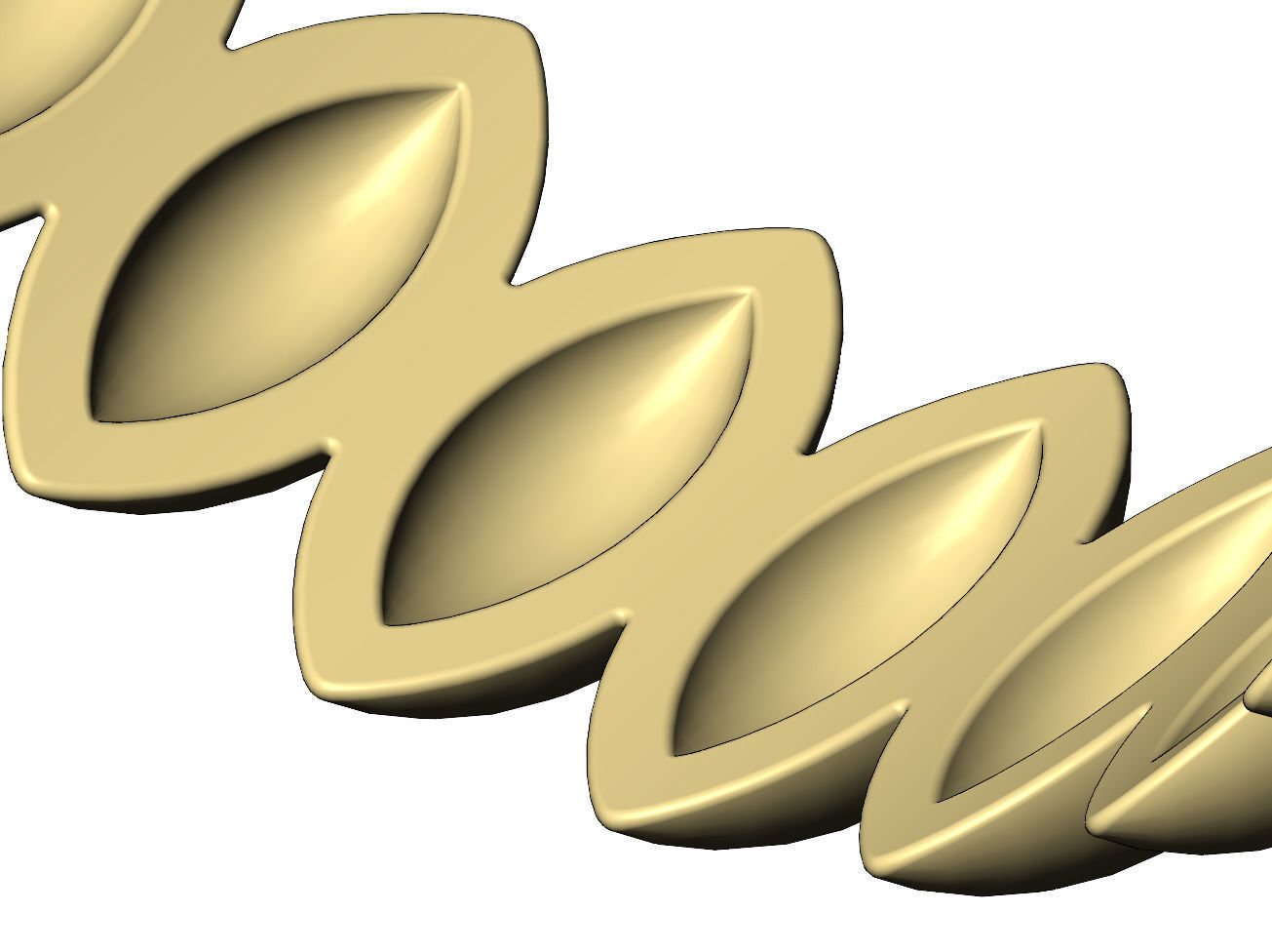 Seed shaped motif band size 5to11 3D print model_8