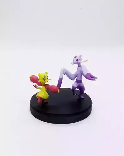 Pokemon Mienfoo and Mienshao